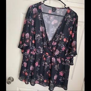 Floral Babydoll Blouse